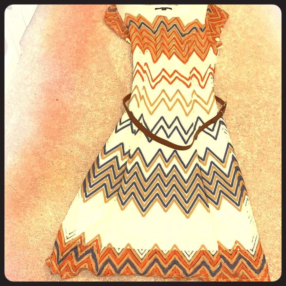 Dress with belt - WORN TWICE